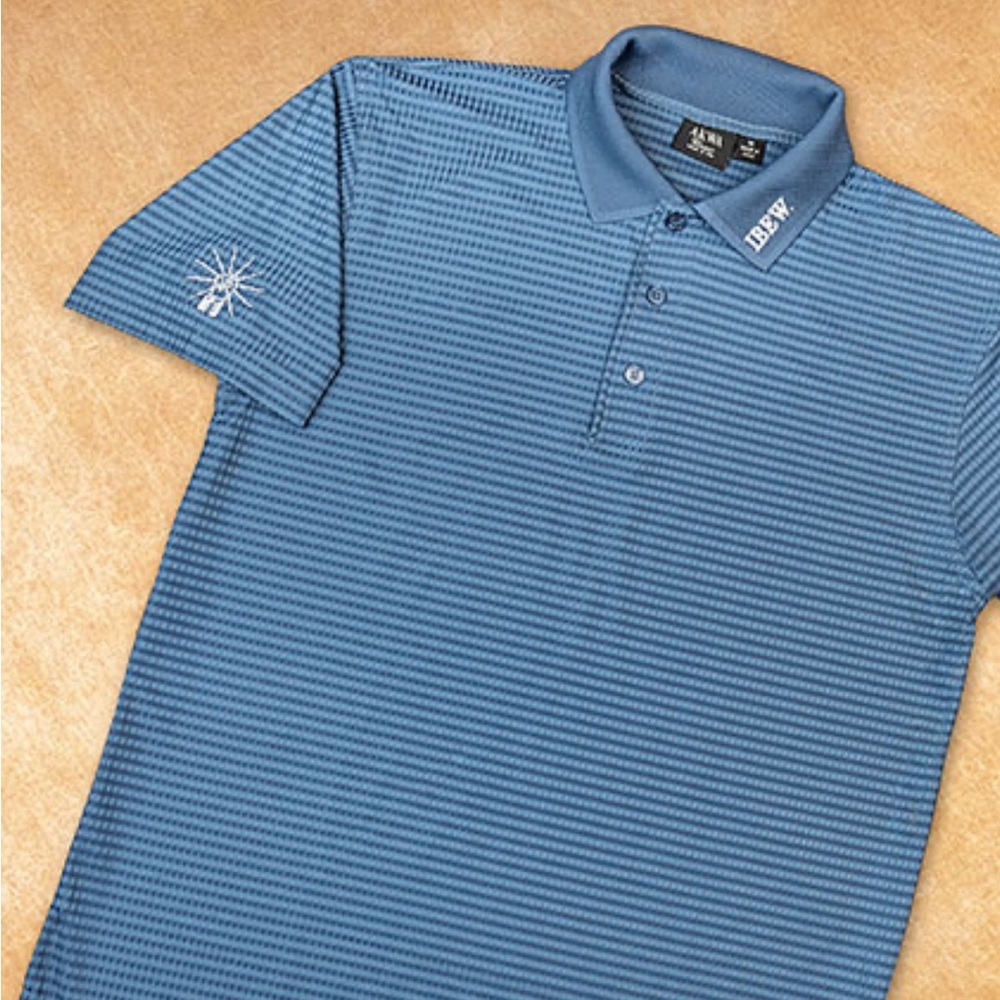 IBEW union Blue Moisture Management Polo ladies